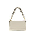Beige Calf Leather Bos Taurus Shoulder Bag