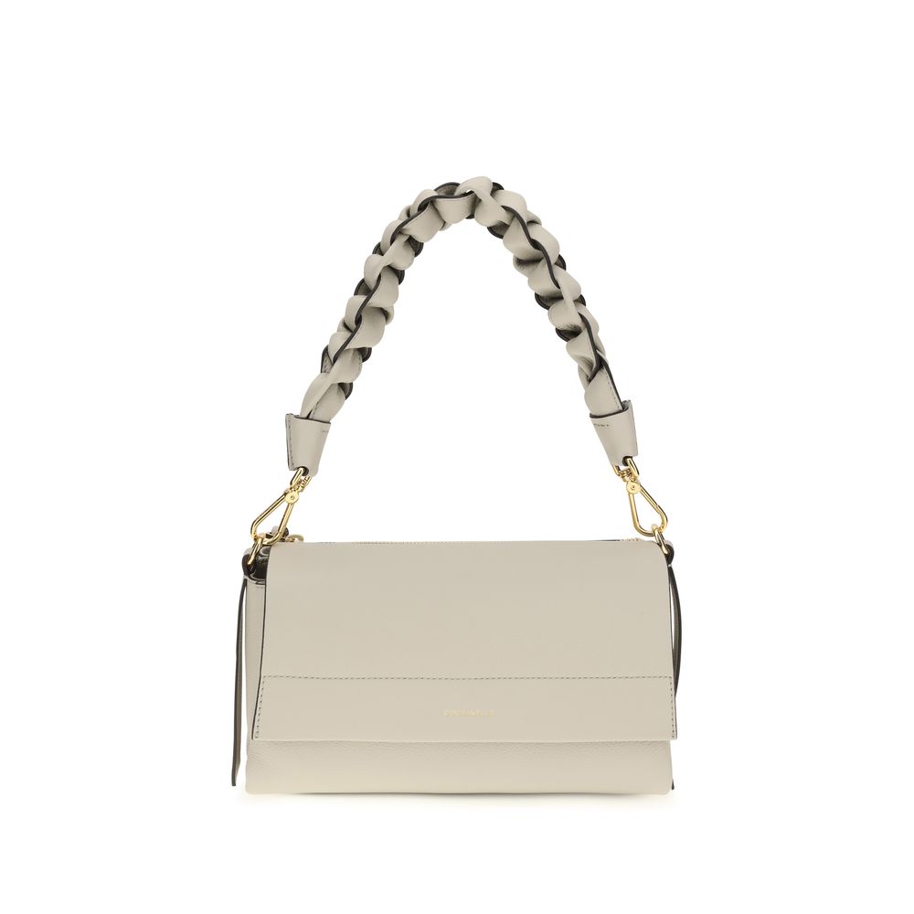 Beige Calf Leather Bos Taurus Shoulder Bag