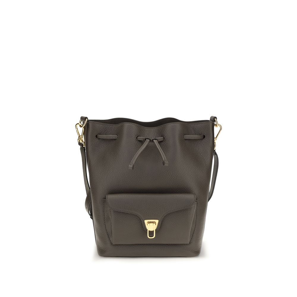 Brown Calf Leather Bos Taurus Backet Bag