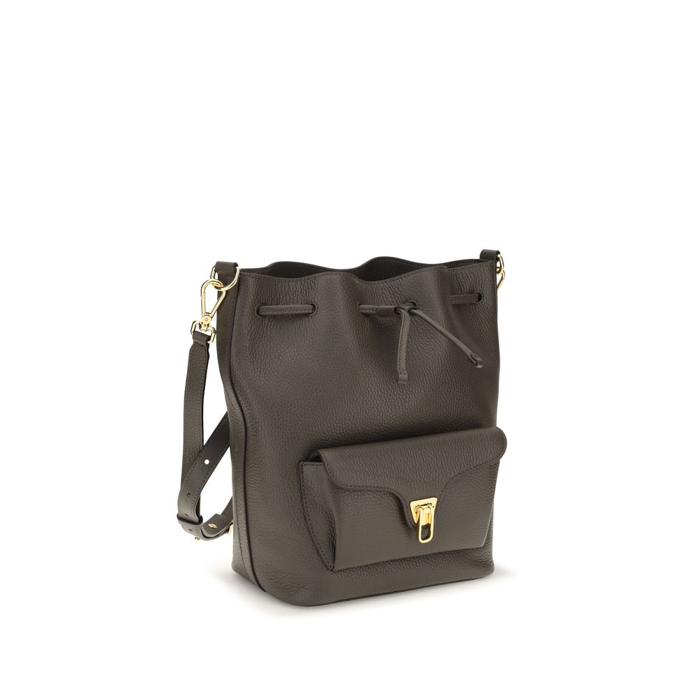 Brown Calf Leather Bos Taurus Backet Bag