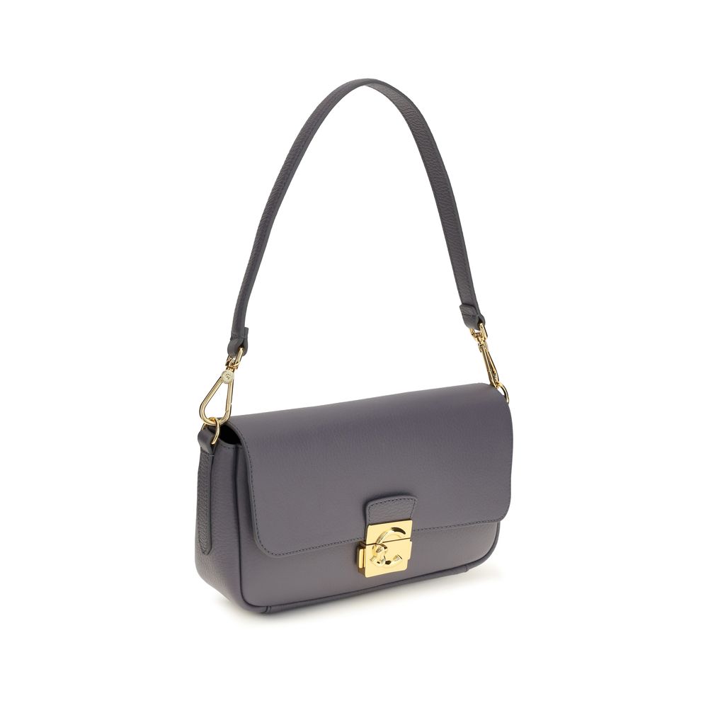 Blue Calf Leather Bos Taurus Shoulder Bag