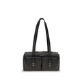 Black Calf Leather Bos Taurus Shoulder Bag
