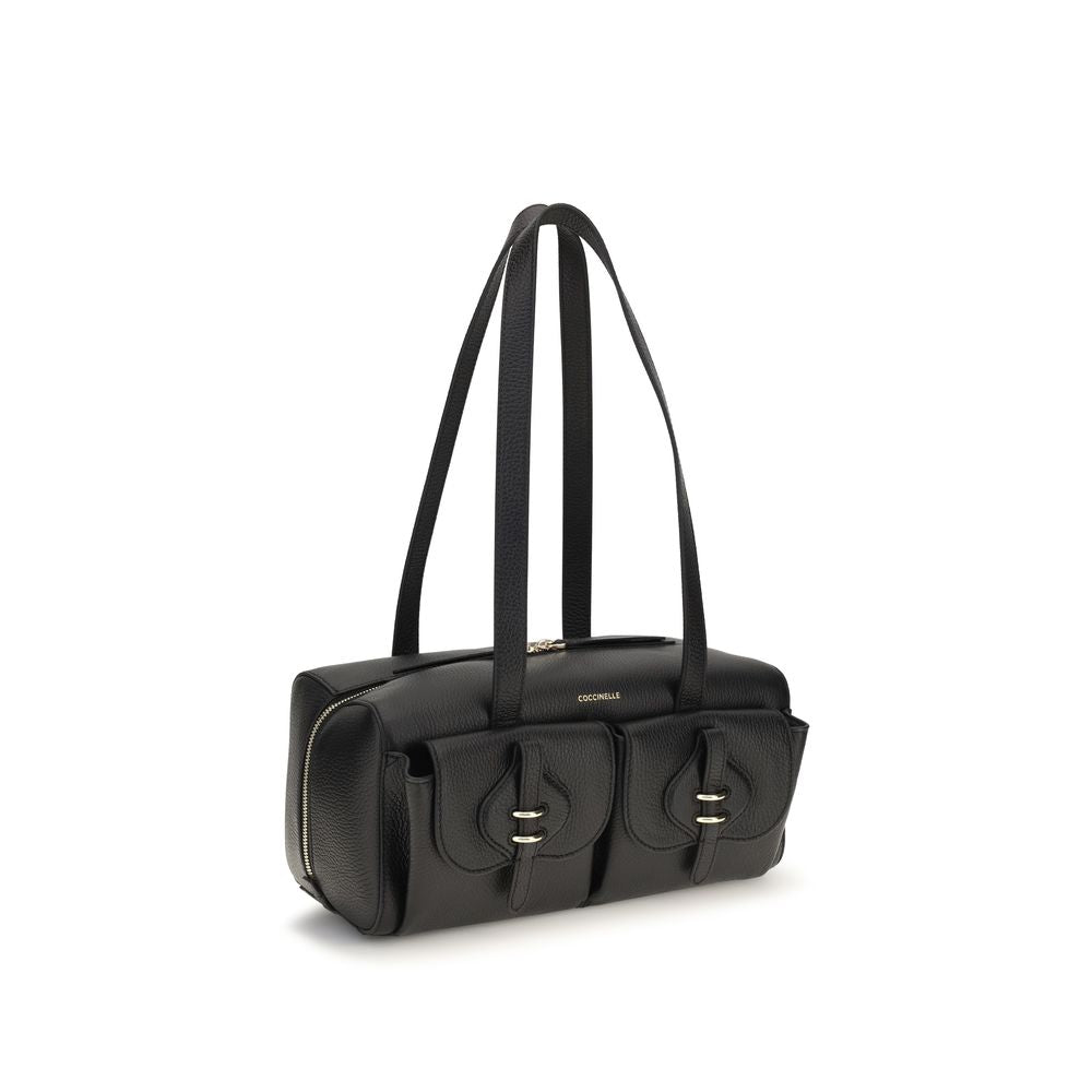 Black Calf Leather Bos Taurus Shoulder Bag