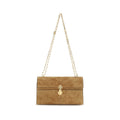 Beige Calf Leather Bos Taurus Clutch Bag