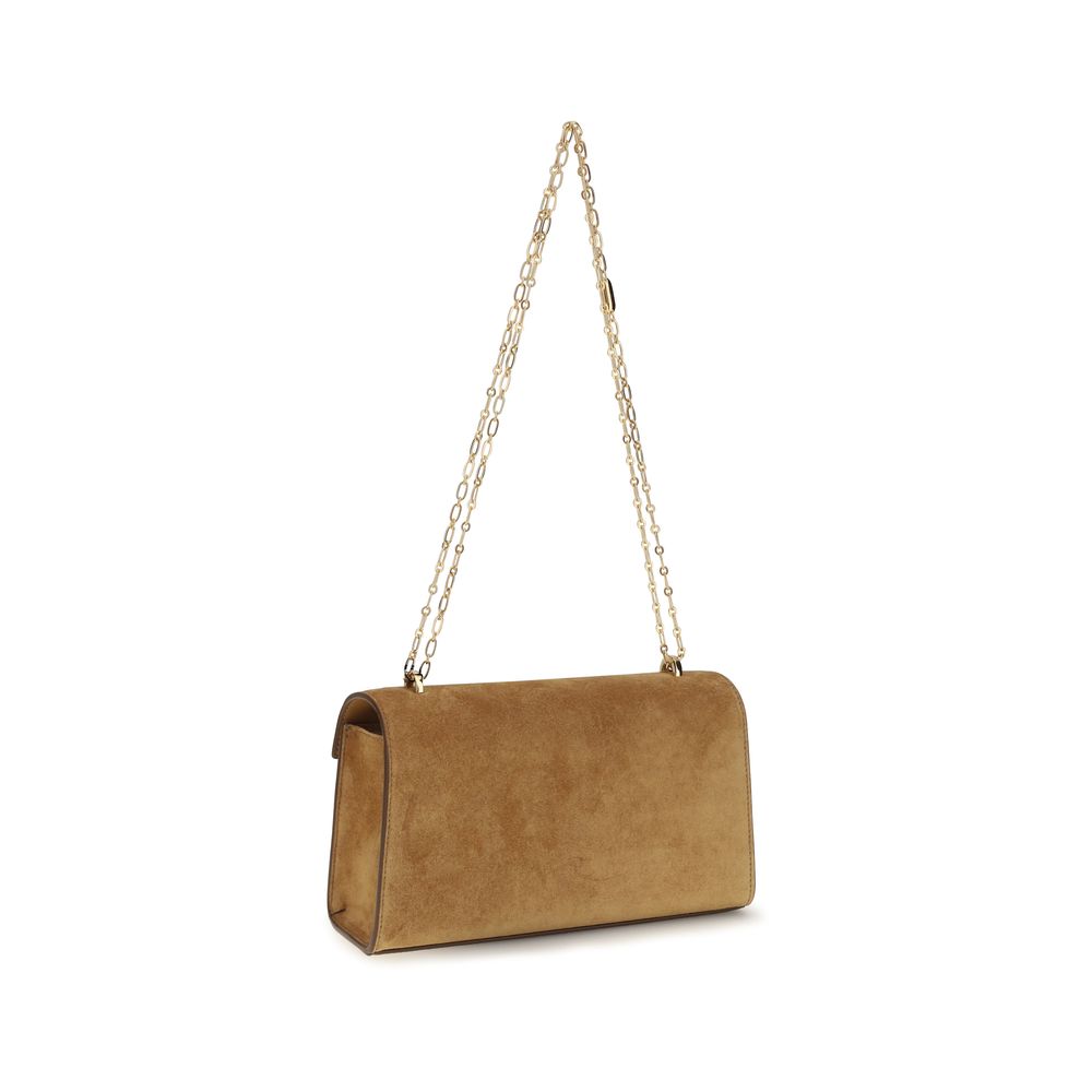Beige Calf Leather Bos Taurus Clutch Bag