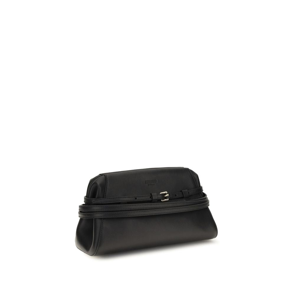 Black Goatskin Clutch Bag