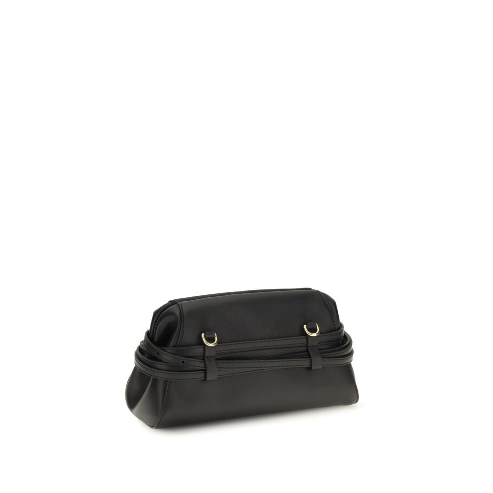 Black Goatskin Clutch Bag