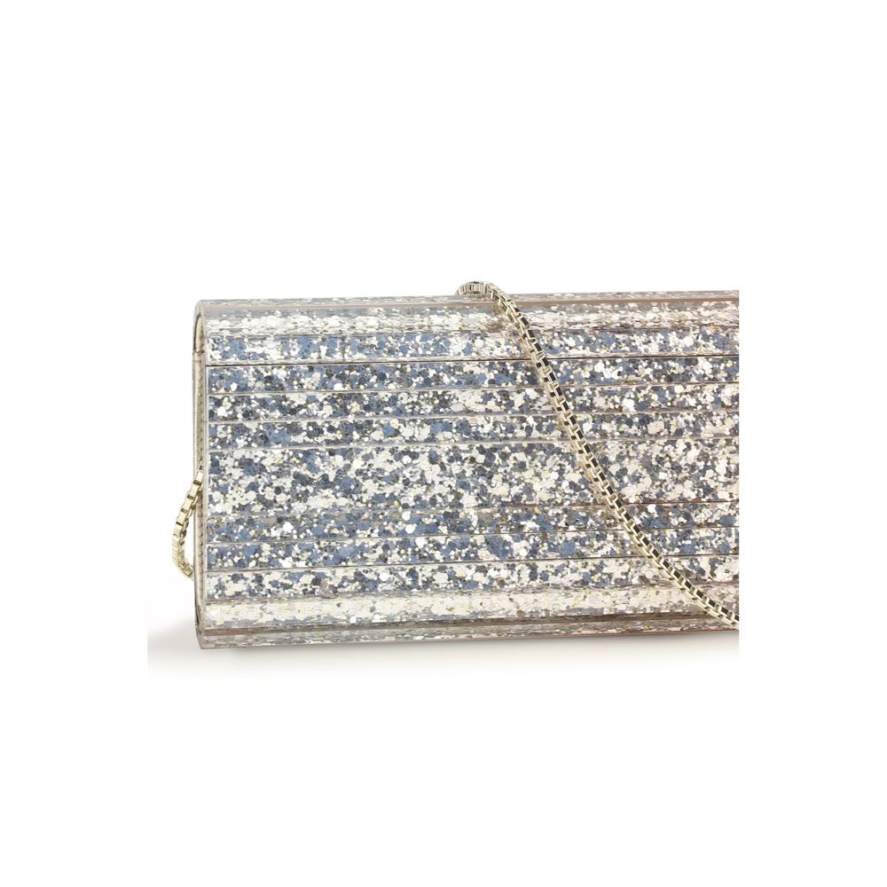 Gold Plexiglass Clutch Bag