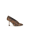 Brown Calf Leather Bos Taurus High Heel Pumps