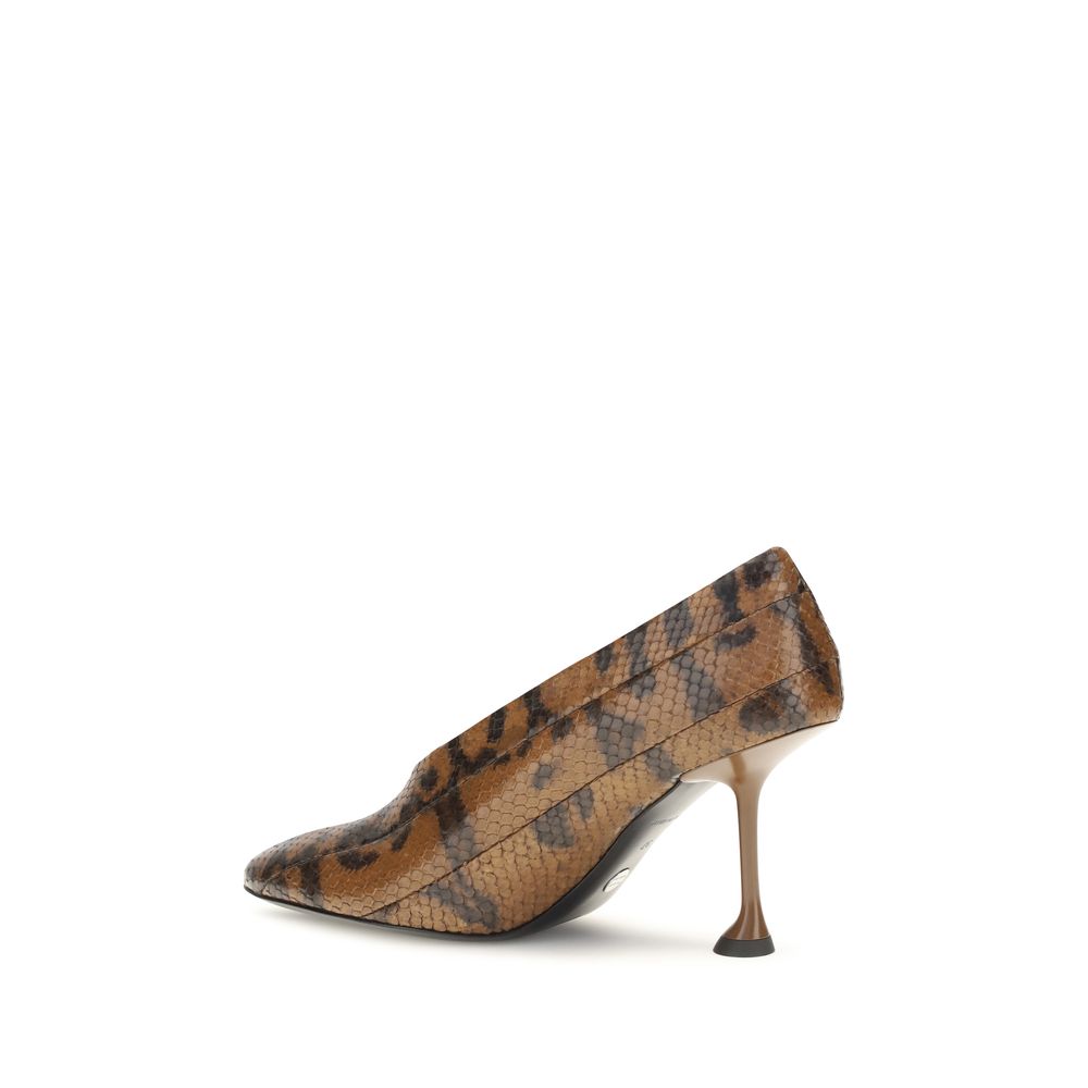 Brown Calf Leather Bos Taurus High Heel Pumps