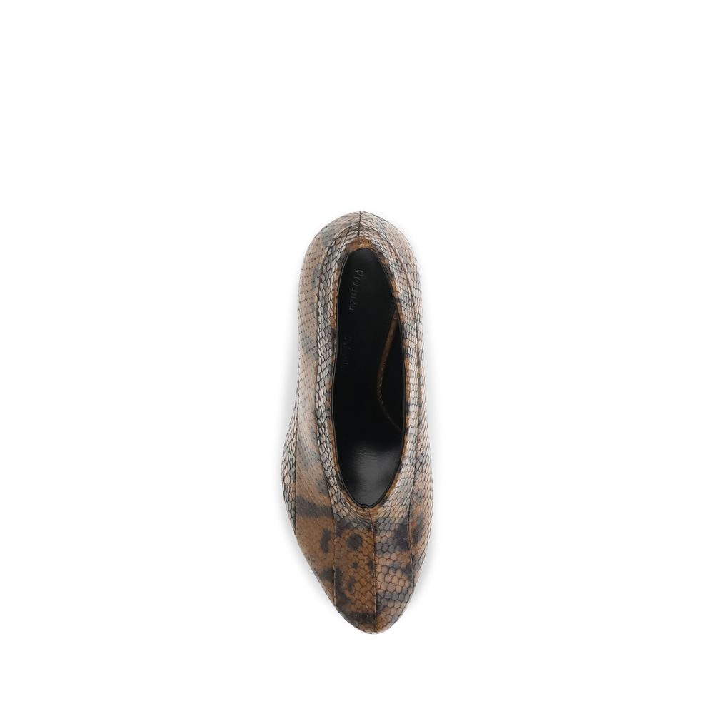 Brown Calf Leather Bos Taurus High Heel Pumps