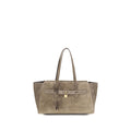 Beige Calf Leather Bos Taurus Shoulder Bag