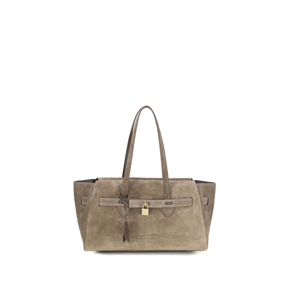 Beige Calf Leather Bos Taurus Shoulder Bag