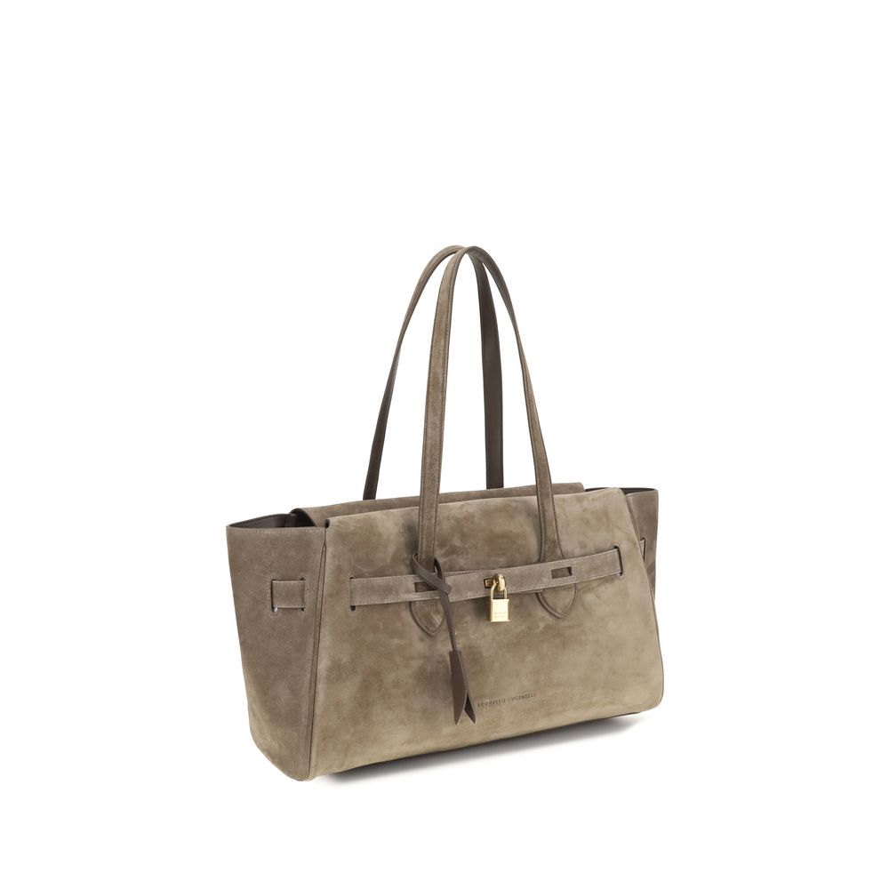 Beige Calf Leather Bos Taurus Shoulder Bag