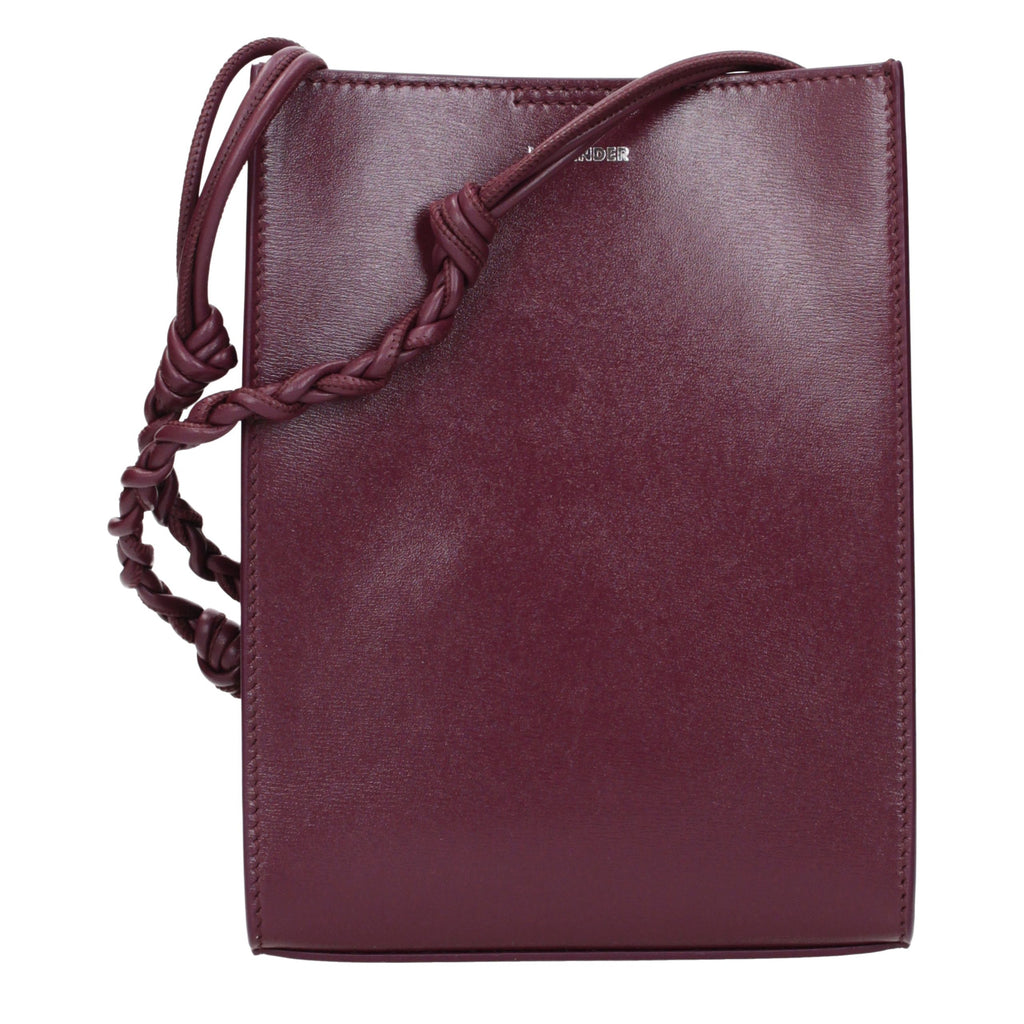 Purple Leather Crossbody Bag