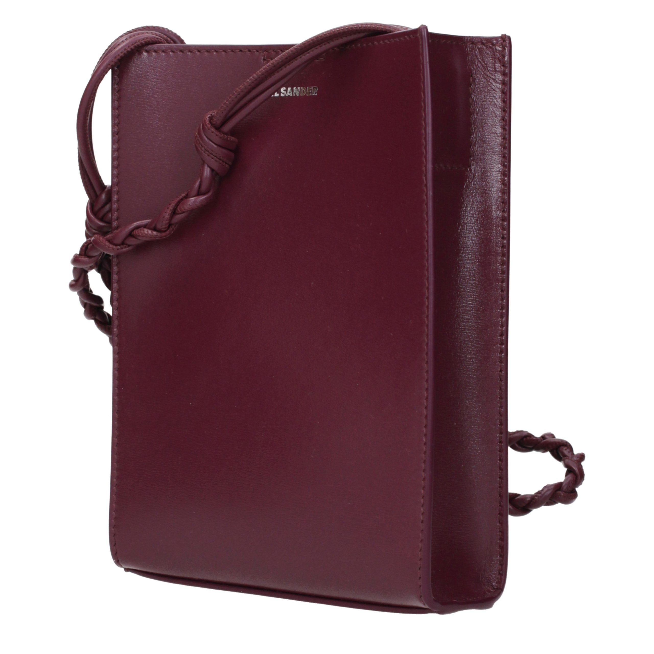 Purple Leather Crossbody Bag