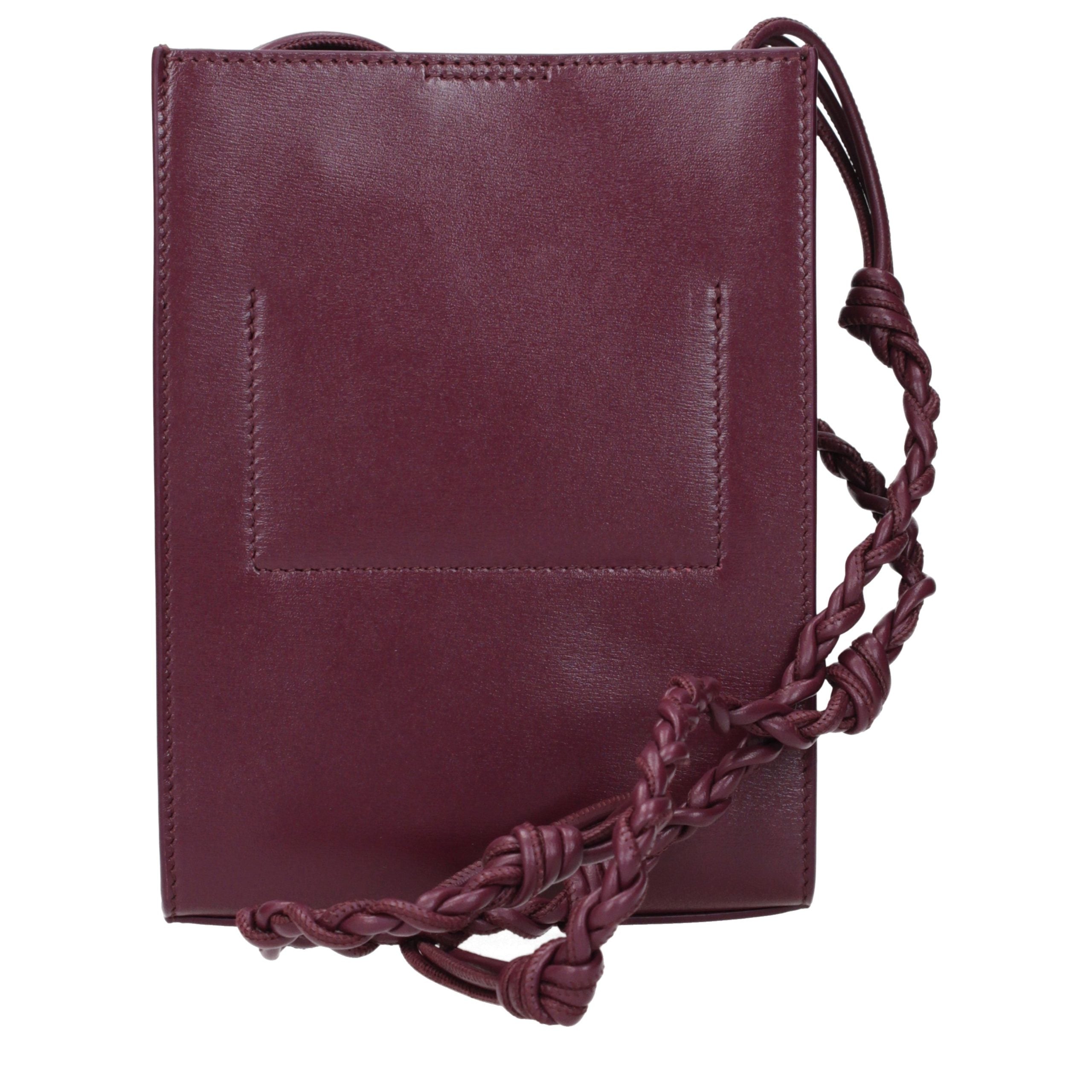 Purple Leather Crossbody Bag