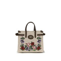 Beige Linen Handbag