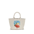 Beige Polyester Shoulder Bag