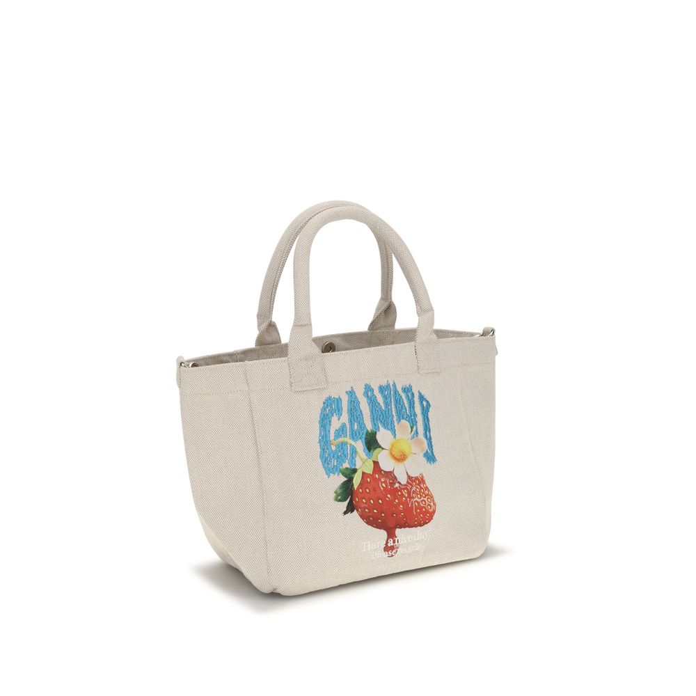 Beige Polyester Shoulder Bag