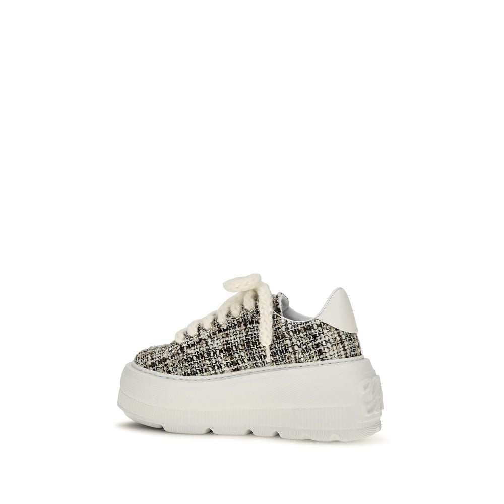 Multicolor Fabric Platform Sneakers