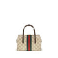 Beige Fabric Handbag