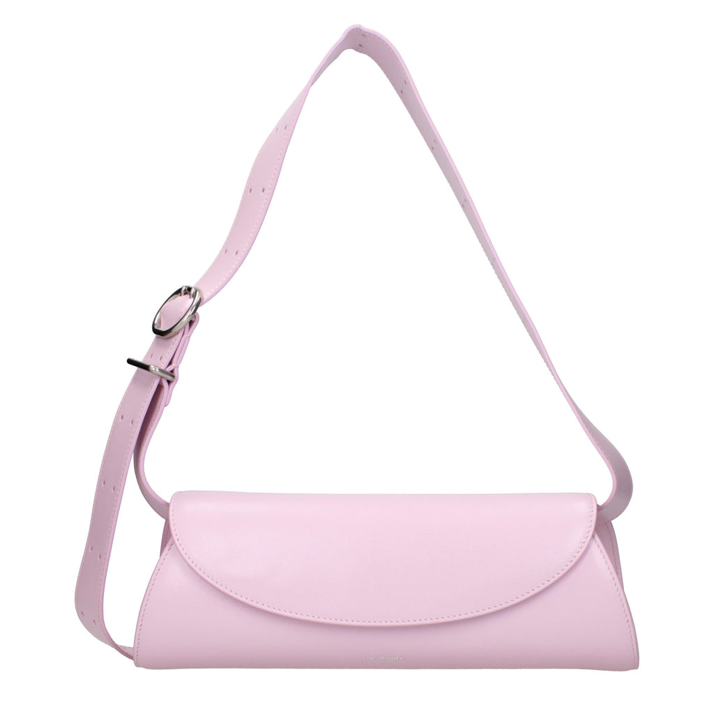 Pink Leather Crossbody Bag