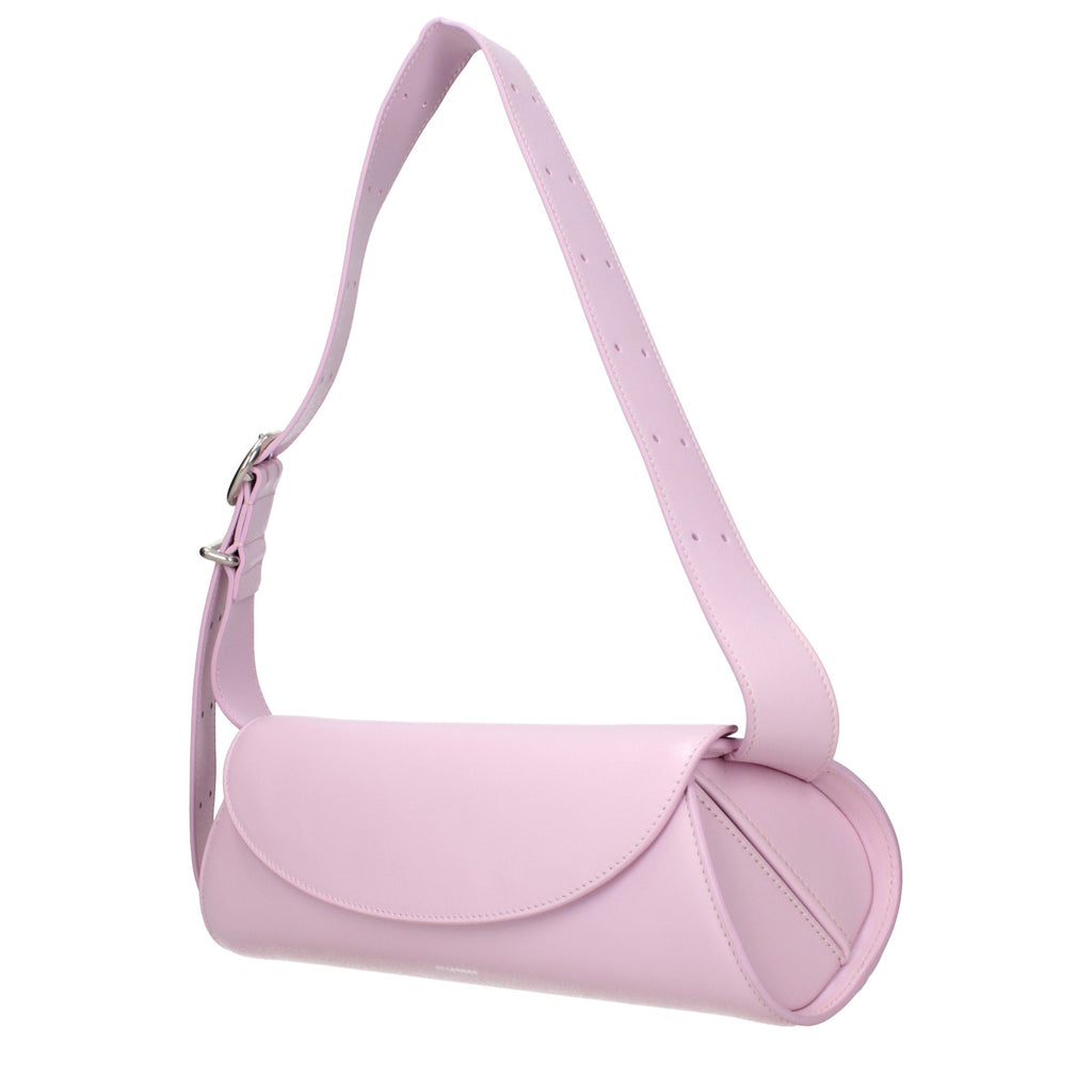 Pink Leather Crossbody Bag
