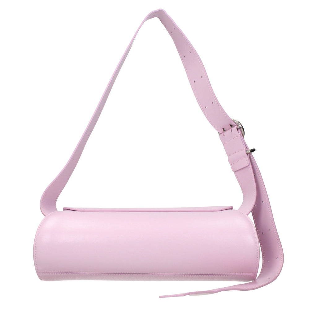 Pink Leather Crossbody Bag