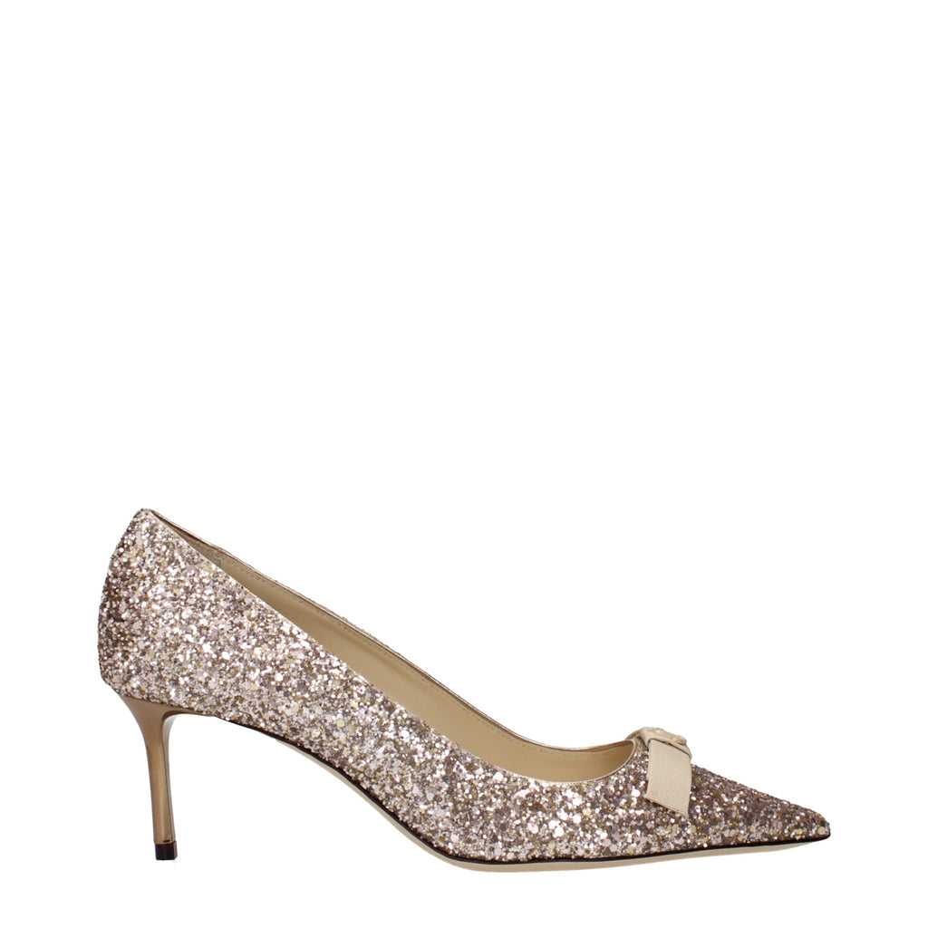 Pink Plastic Mid Heel Pumps