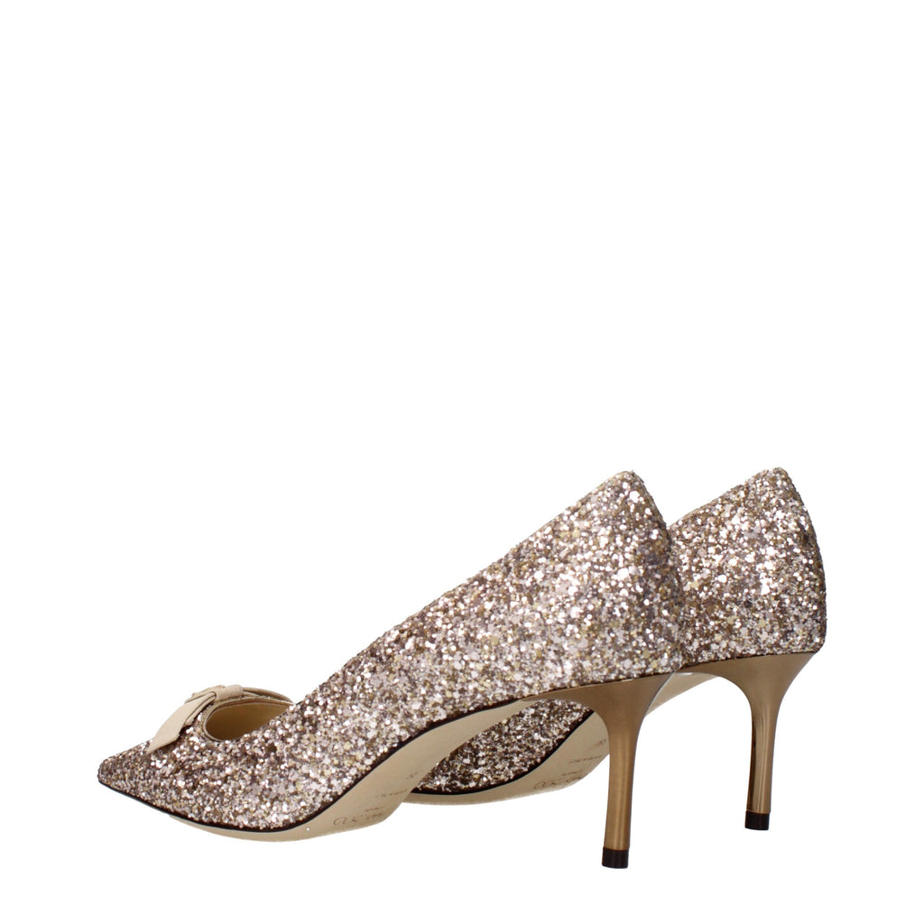 Pink Plastic Mid Heel Pumps