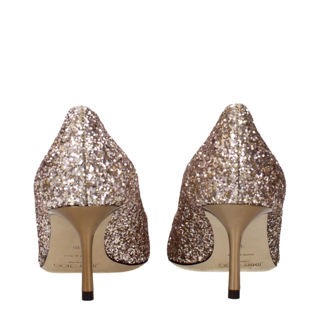Pink Plastic Mid Heel Pumps
