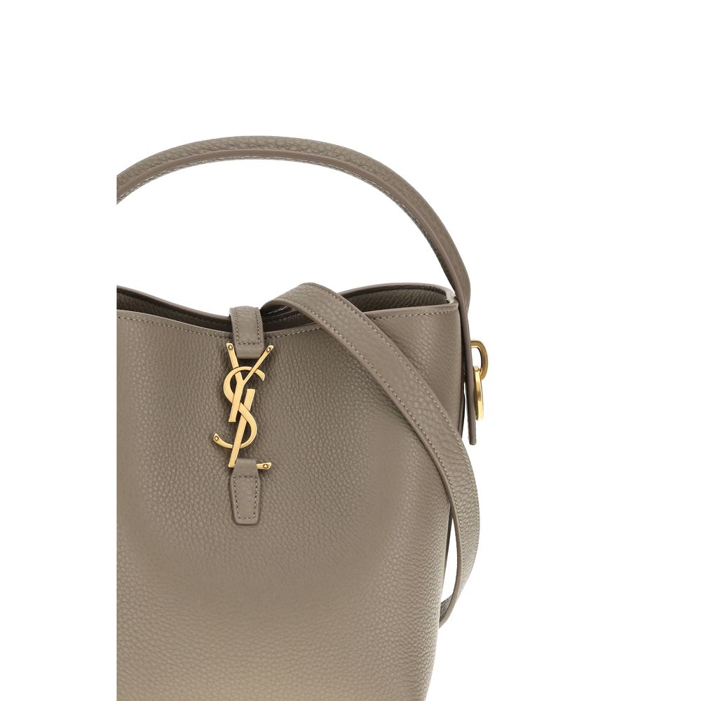Beige Calf Leather Bos Taurus Backet Bag