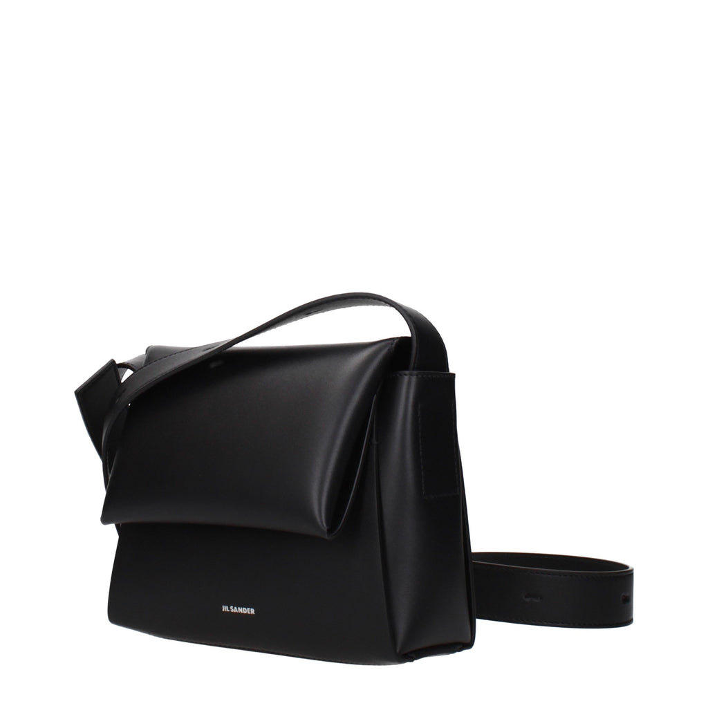 Black Leather Crossbody Bag