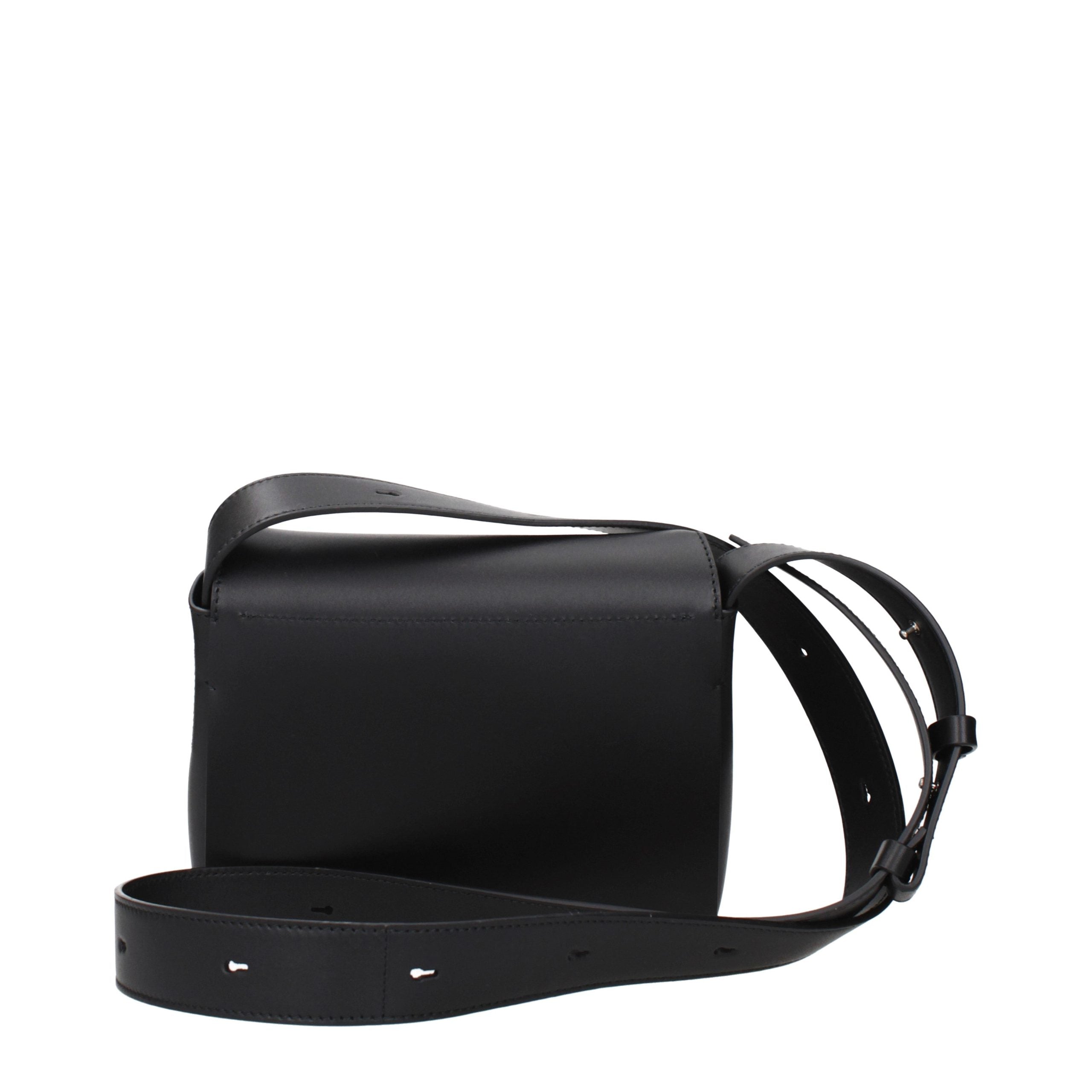Black Leather Crossbody Bag