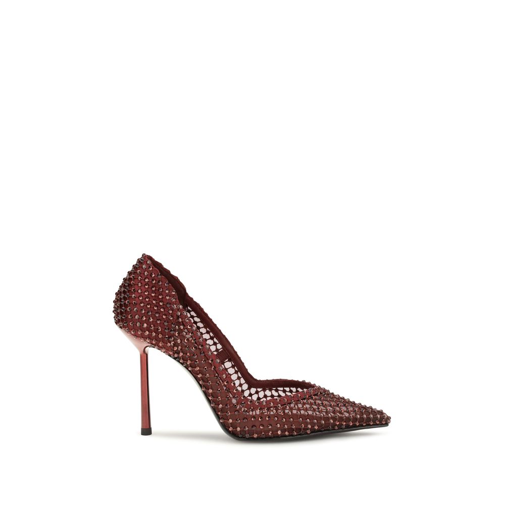 Multicolor Satin High Heel Pumps