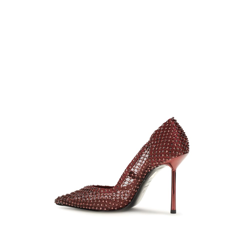 Multicolor Satin High Heel Pumps