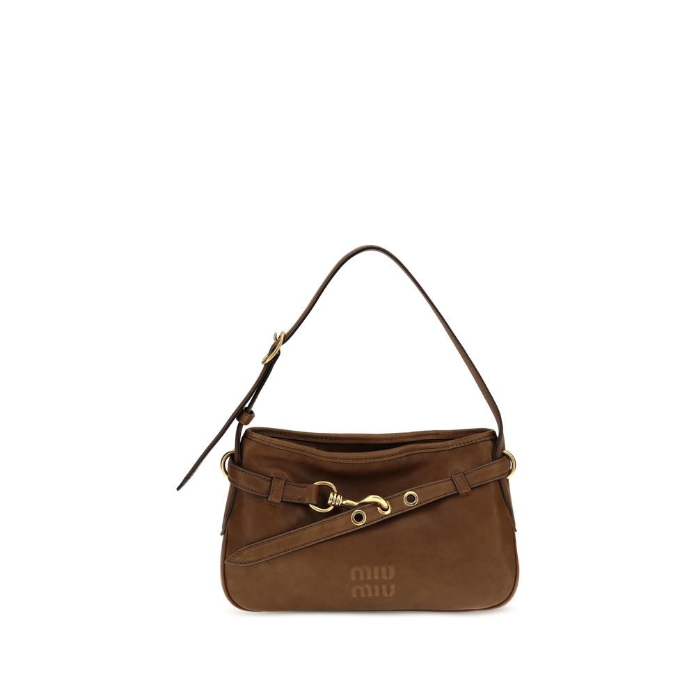 Bolso de hombro de piel de ternera marrón Bos Taurus