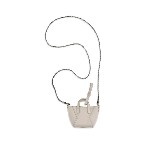 Beige Calf Leather Bos Taurus Shoulder Bag
