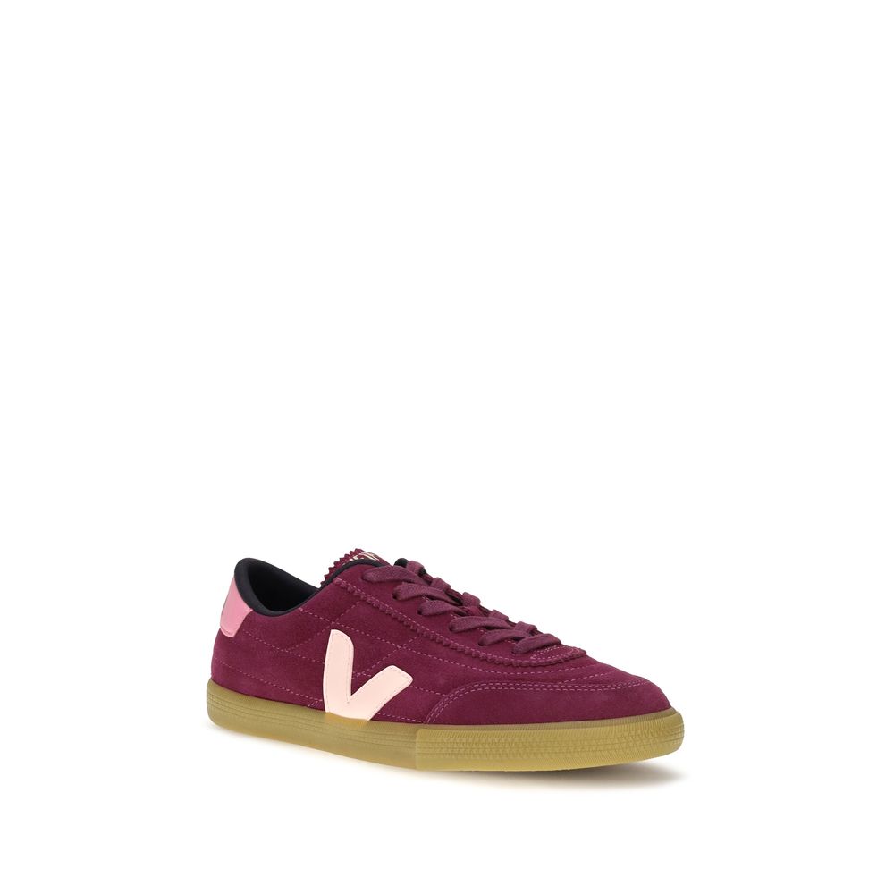 Purple Calf Leather Bos Taurus Low Top Sneakers
