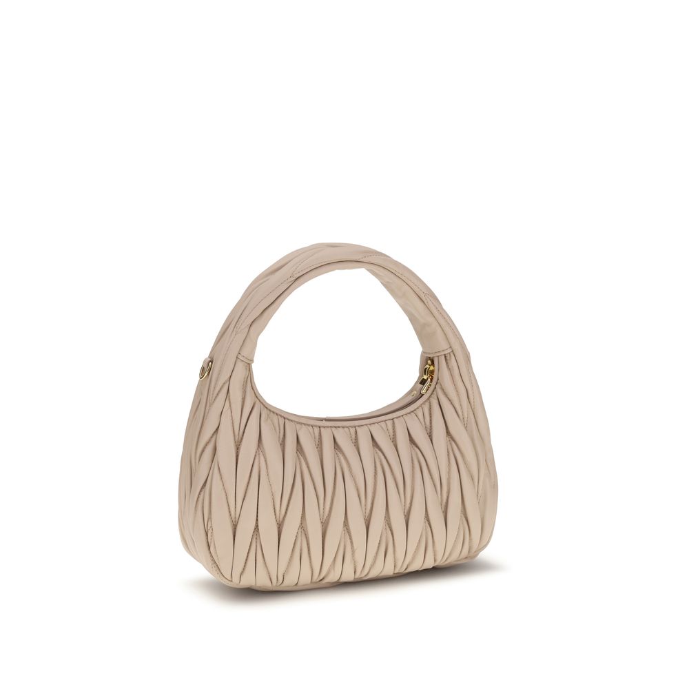 Beige Calf Leather Bos Taurus Handbag