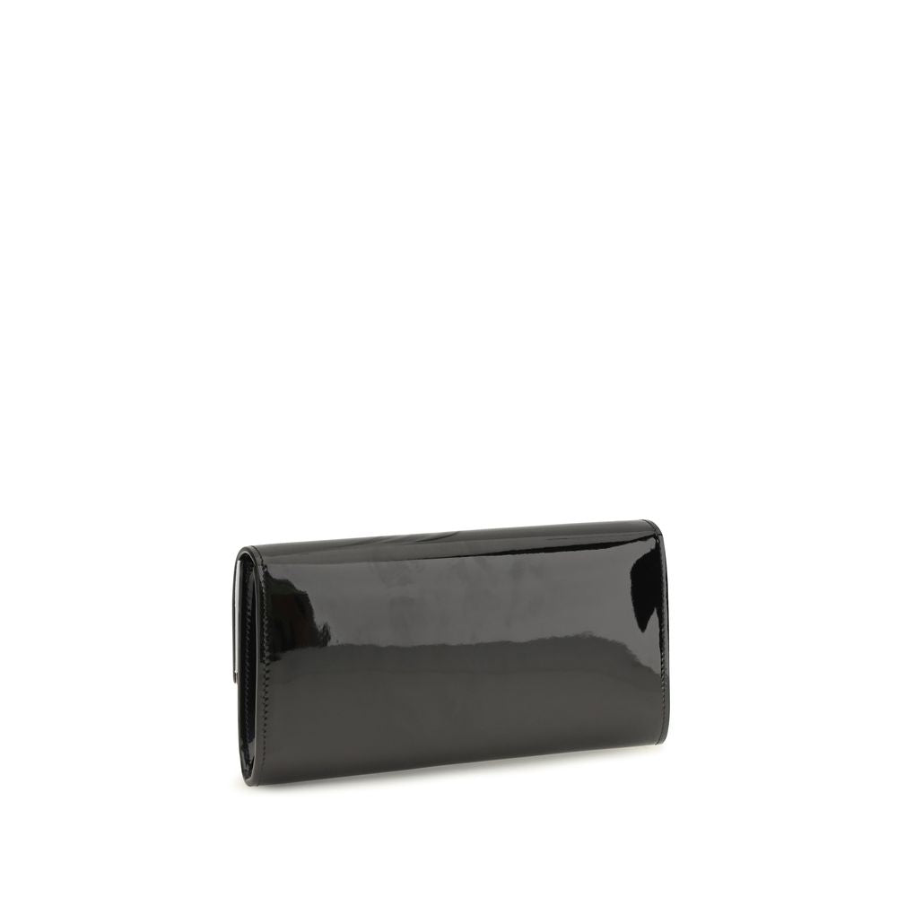 Black Calf Leather Bos Taurus Clutch Bag
