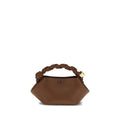 Brown Recycled Leather Shoulder Bag