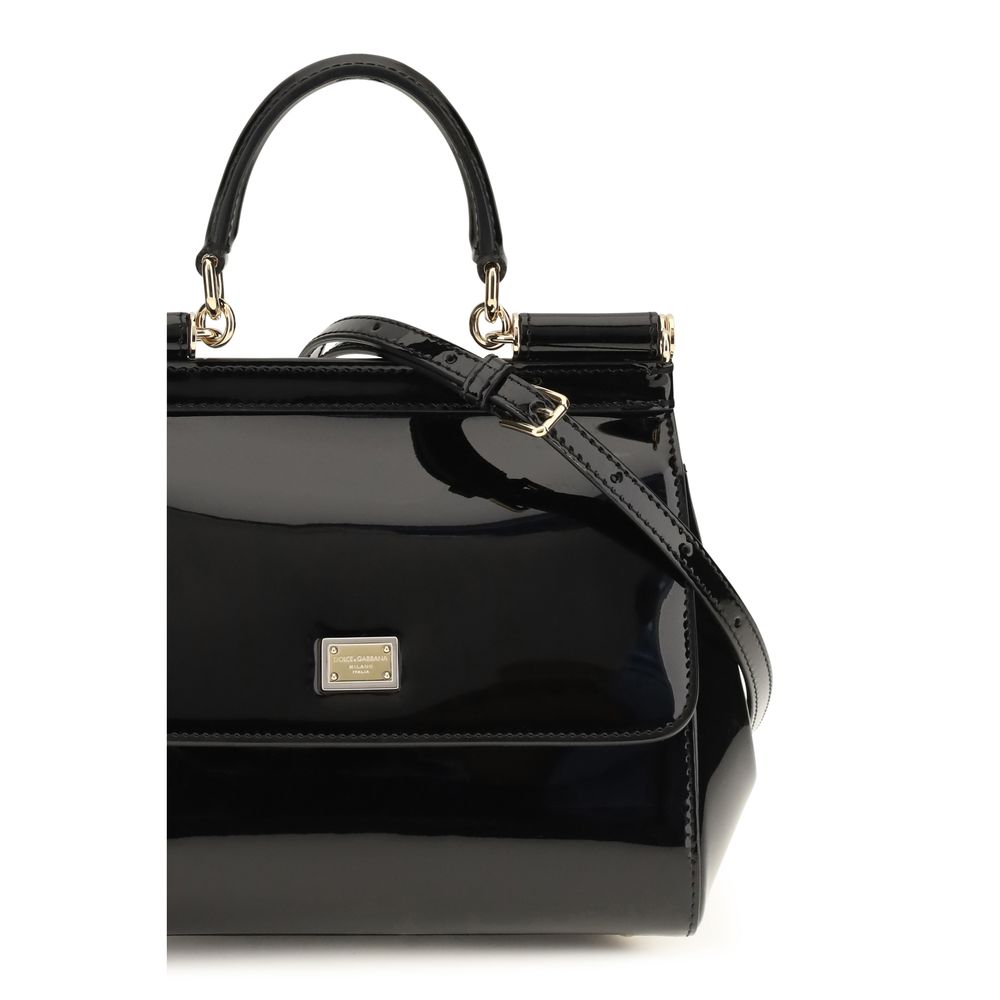Bolso de piel de becerro negra Bos Taurus