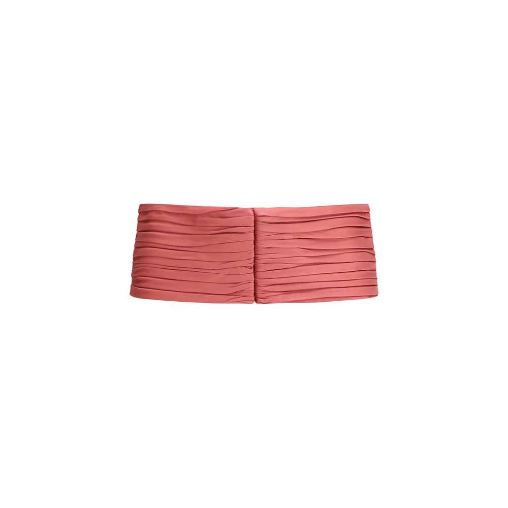 Veelkleurige riem van viscose met hoge taille