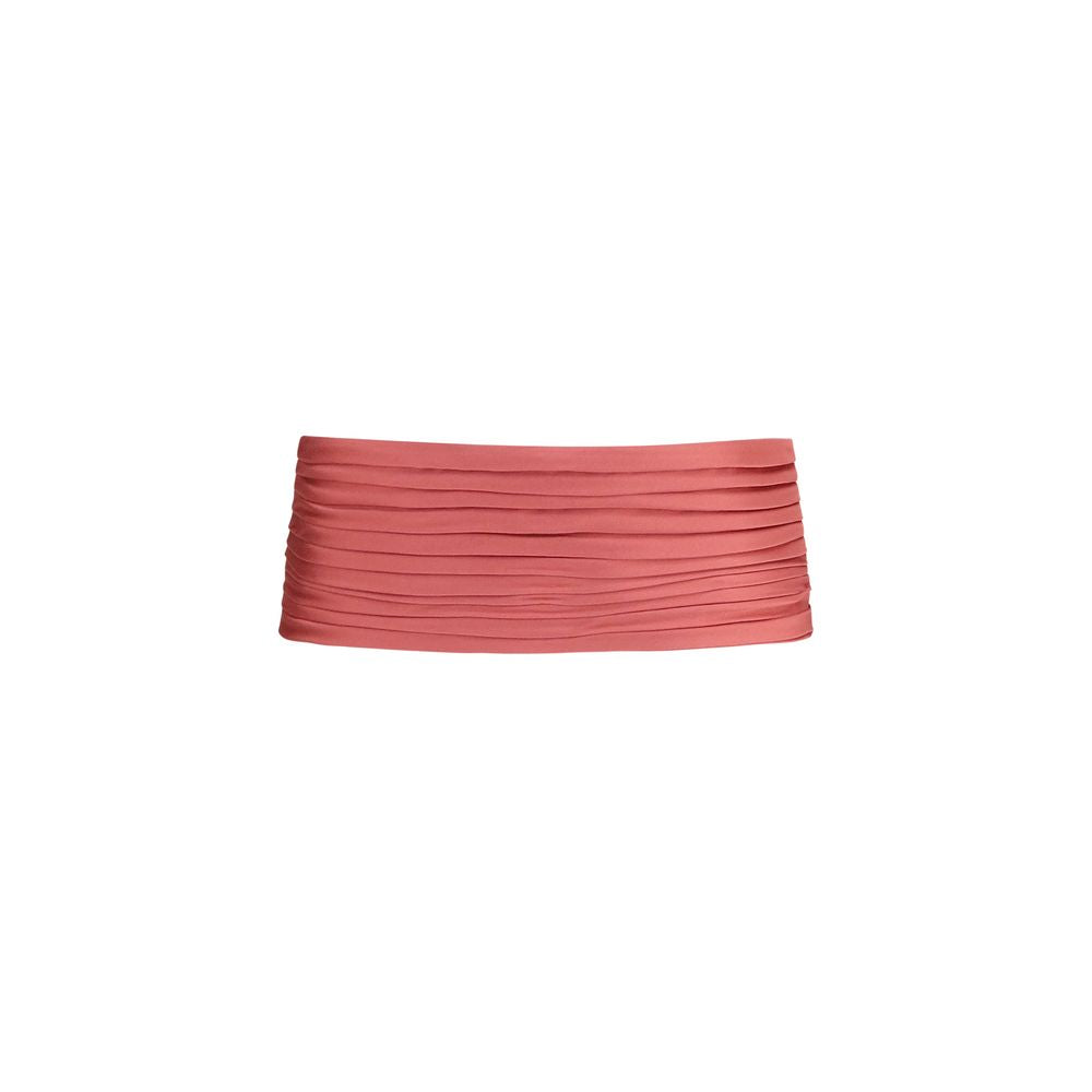Veelkleurige riem van viscose met hoge taille