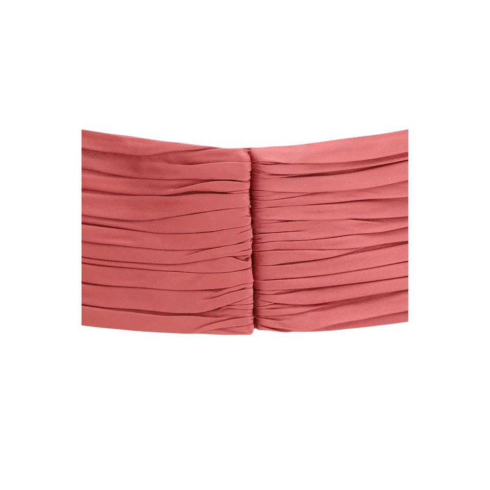 Veelkleurige riem van viscose met hoge taille