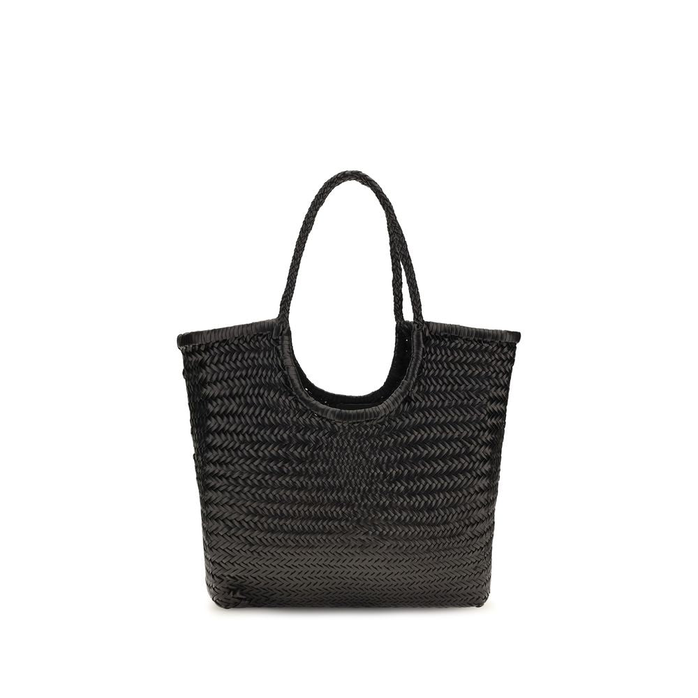 Handtasche aus schwarzem Kalbsleder (Bos Taurus)