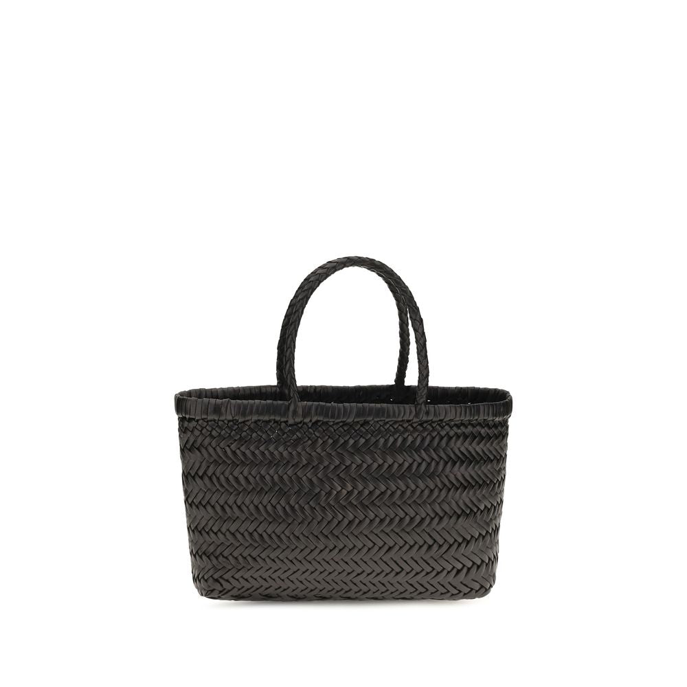 Handtasche aus schwarzem Kalbsleder (Bos Taurus)