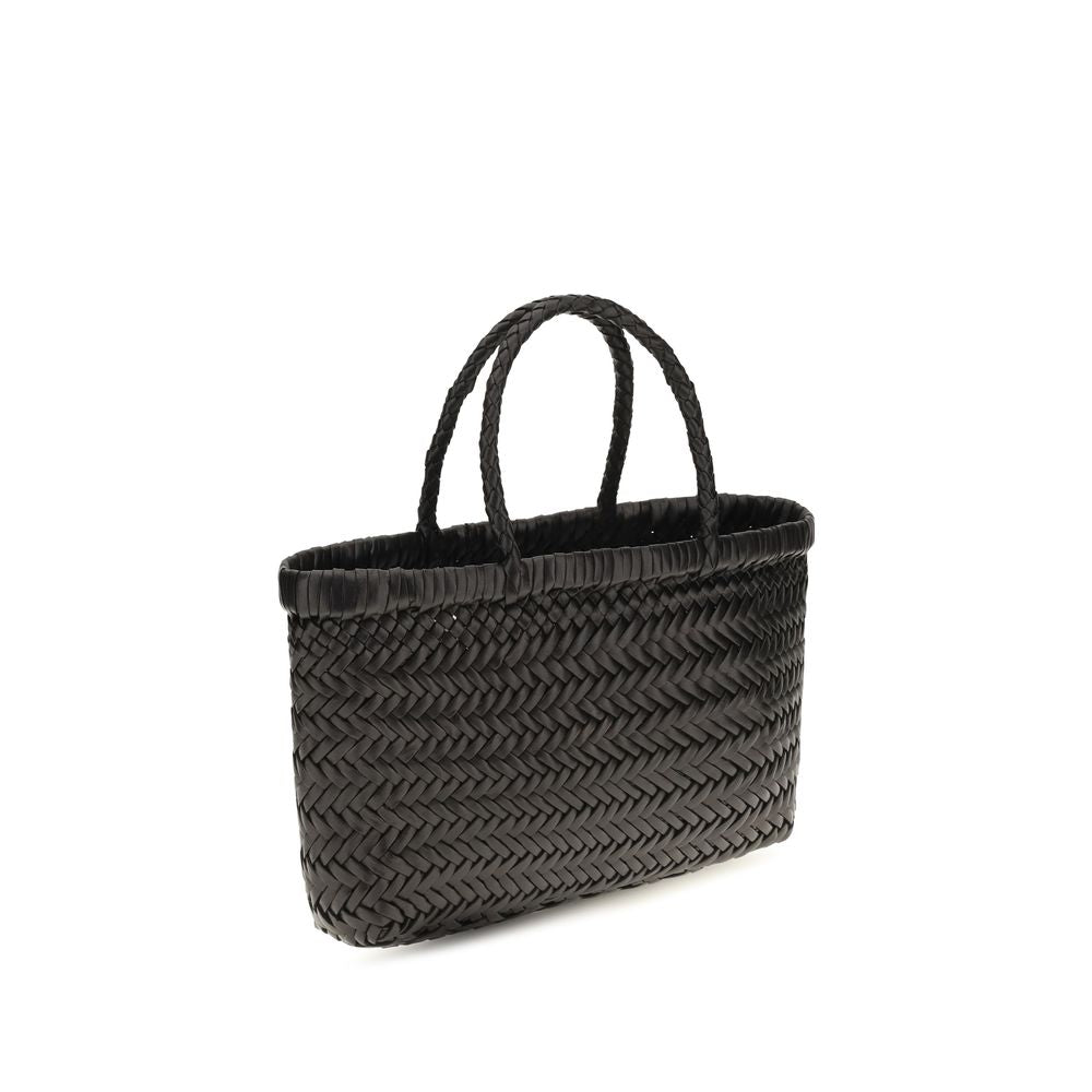 Handtasche aus schwarzem Kalbsleder (Bos Taurus)